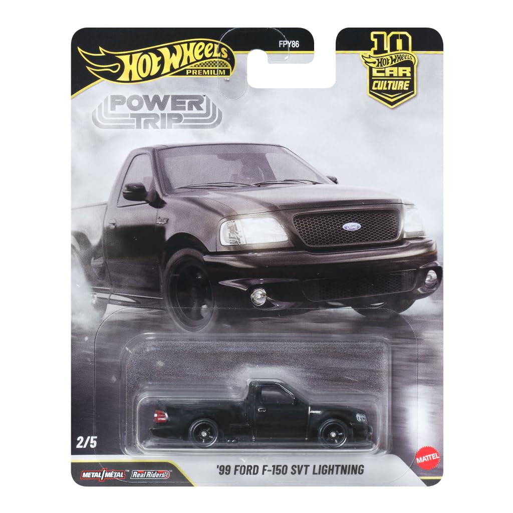 Hot Wheels Premium Car Culture Vehicle 99 Ford F150 SVT Lightning, Pick Up Sports Collection 1:64 Scale for Kids Ages 3 and Up - image 3