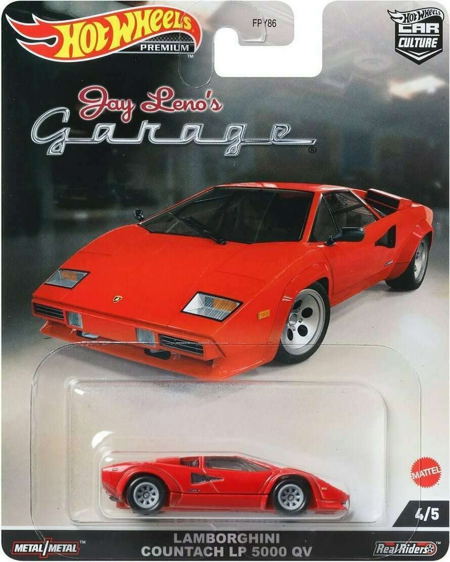 Hot Wheels Car Culture 2022 Jay Leno’s Garage Complete 5‑Pack (FPY86‑957N) | Mercedes‑Benz 300 SL, McLaren F1, ’66 Corvair Yenko Stinger, Lamborghini Countach & Jay Leno Tank Car | 1:64 Die‑Cast - image 18