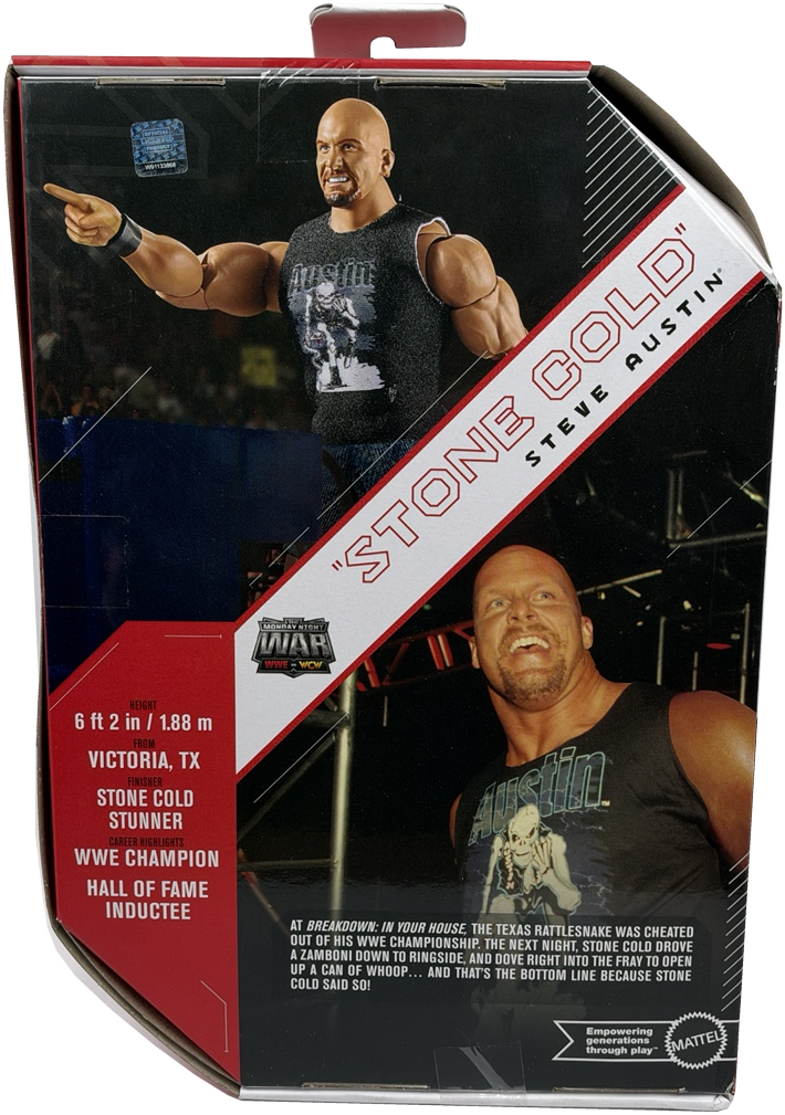 WWE Ultimate Edition Monday Night War "Stone Cold" Steve Austin Figure, JCK29