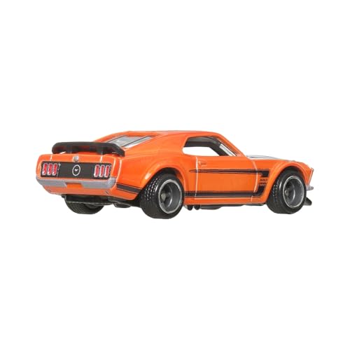 Hot Wheels JBL20 Boulevard '69 Ford Mustang Boss 302 Vehicle Toy Minicar 3 Years Old Orange - image 11