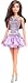 Barbie Fashionistas Doll #234 with Brown Hair, Wearing Sequined Purple Bubble Dress with Satiny Skirt, Silvery Necklace and Heels - image 3