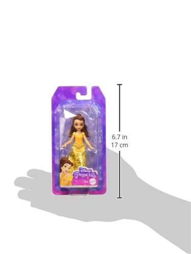 Mattel Disney Princesses, 9 cm Articulated Belle Doll, 3 Years and +, HLW78 - image 7