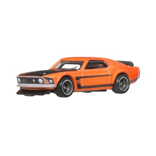 Hot Wheels JBL20 Boulevard '69 Ford Mustang Boss 302 Vehicle Toy Minicar 3 Years Old Orange - image 5