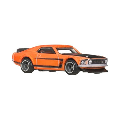 Hot Wheels JBL20 Boulevard '69 Ford Mustang Boss 302 Vehicle Toy Minicar 3 Years Old Orange - image 8