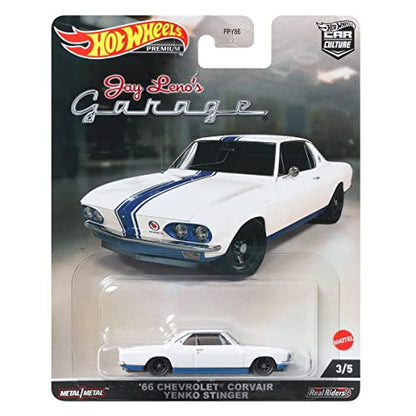 Hot Wheels Car Culture 2022 Jay Leno’s Garage Complete 5‑Pack (FPY86‑957N) | Mercedes‑Benz 300 SL, McLaren F1, ’66 Corvair Yenko Stinger, Lamborghini Countach & Jay Leno Tank Car | 1:64 Die‑Cast - image 13