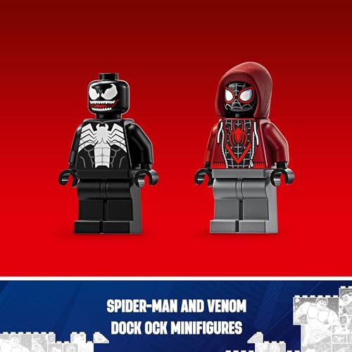 LEGO Marvel Venom Mech Armor vs. Miles Morales, Posable Action for Kids, Marvel Building Set with Minifigures, Travel Toy, Super Hero Battle Gift for Boys and Girls Aged 6 and Up, 76276 - image 16