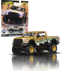 Hot Wheels Premium Car Culture Off Road 1:64 Scale Die-Cast 2017 Ford F-150 Raptor Vehicle with Real Riders Tires & Metal/Metal Body & Chassis - image 1