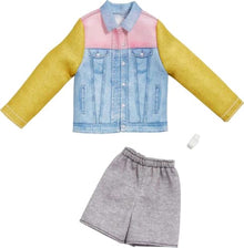 Barbie Fashions Pack: Ken Doll Clothes, Denim Jacket, Shorts, Watch, 3 & Up - image 1