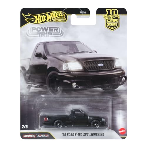 Hot Wheels Premium Car Culture Vehicle 99 Ford F150 SVT Lightning, Pick Up Sports Collection 1:64 Scale for Kids Ages 3 and Up - image 1