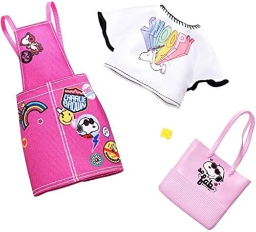 Barbie Fashion Peanuts Character Outfit Set – Bundle of 4 Clothing Packs with Accessories | Fits Most Dolls | Snoopy & Friends Themed Wardrobe | Ages 3+ - image 12