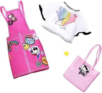 Barbie Fashion Peanuts Character Outfit Set – Bundle of 4 Clothing Packs with Accessories | Fits Most Dolls | Snoopy & Friends Themed Wardrobe | Ages 3+ - image 12