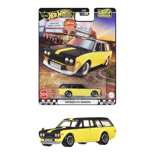 Hot Wheels 1:64 Boulevard 2025 B – Datsun 510 Wagon – Yellow Black Two Tone - image 2