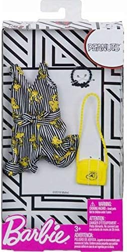 Barbie Fashion Peanuts Character Outfit Set – Bundle of 4 Clothing Packs with Accessories | Fits Most Dolls | Snoopy & Friends Themed Wardrobe | Ages 3+ - image 4