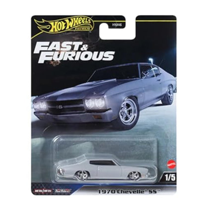Hot Wheels Fast & Furious Premium Die-Cast Cars Collection, 5-Pack Set, 1970 Chevelle SS, Dodge Viper, Nissan 370Z, Land Rover Defender, McLaren Senna HNW46-956J - image 4