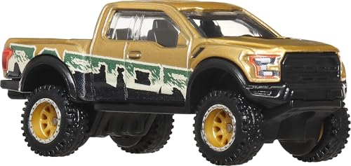 Hot Wheels Premium Car Culture Off Road 1:64 Scale Die-Cast 2017 Ford F-150 Raptor Vehicle with Real Riders Tires & Metal/Metal Body & Chassis - image 4