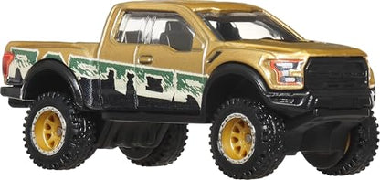 Hot Wheels Premium Car Culture Off Road 1:64 Scale Die-Cast 2017 Ford F-150 Raptor Vehicle with Real Riders Tires & Metal/Metal Body & Chassis - image 4