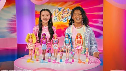 Barbie Color Reveal Small Doll & Accessories, Neon Tie-Dye Series, 6 Surprises, 1 Chelsea Doll (Styles May Vary) - image 5