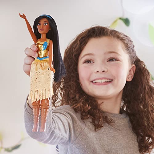 Disney Princess Royal Shimmer Pocahontas Doll, Fashion Doll with Skirt and Accessories, Toy for Kids Ages 3 and Up - image 16
