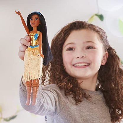 Disney Princess Royal Shimmer Pocahontas Doll, Fashion Doll with Skirt and Accessories, Toy for Kids Ages 3 and Up - image 16
