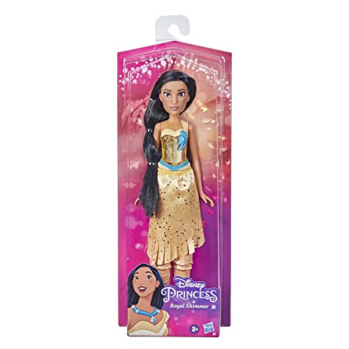 Disney Princess Royal Shimmer Pocahontas Doll, Fashion Doll with Skirt and Accessories, Toy for Kids Ages 3 and Up - image 1