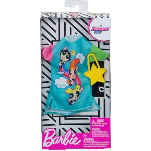 Barbie Fashion Powerpuff Girls Character Fashion Set 3 Inspired Outfits & Accessories for Barbie Dolls, Ages 3+ (Bundle of 3) - image 8