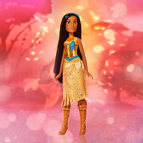 Disney Princess Royal Shimmer Pocahontas Doll, Fashion Doll with Skirt and Accessories, Toy for Kids Ages 3 and Up - image 4