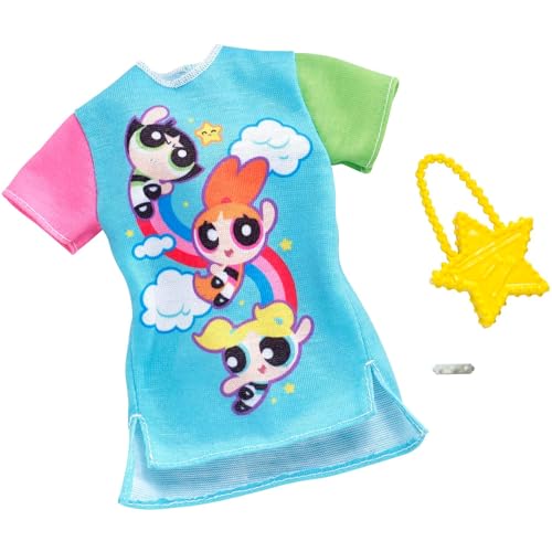 Barbie Fashion Powerpuff Girls Character Fashion Set 3 Inspired Outfits & Accessories for Barbie Dolls, Ages 3+ (Bundle of 3) - image 11