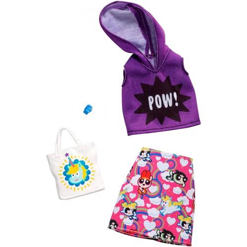 Barbie Fashion Powerpuff Girls Character Fashion Set 3 Inspired Outfits & Accessories for Barbie Dolls, Ages 3+ (Bundle of 3) - image 23