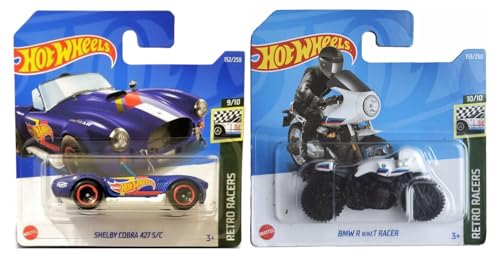 Hot Wheels Retro Racers 10-Pack Die-Cast Vehicles with 1 Sticker, Ages 3+, HKL77-9796 - image 14