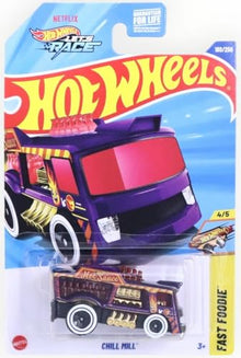 Hot Wheels Chill Mill Treasure Hunt 180/250, Fast Foodie 4/5, Purple Die-Cast Vehicle, Netflix Series - image 2
