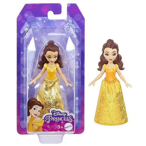 Mattel Disney Princesses, 9 cm Articulated Belle Doll, 3 Years and +, HLW78 - image 18