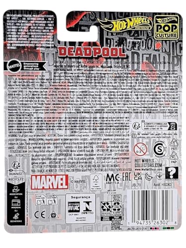 Deadpool Scooter - Marvel Series - Hot Wheels Premium 1/64 Scale - image 5