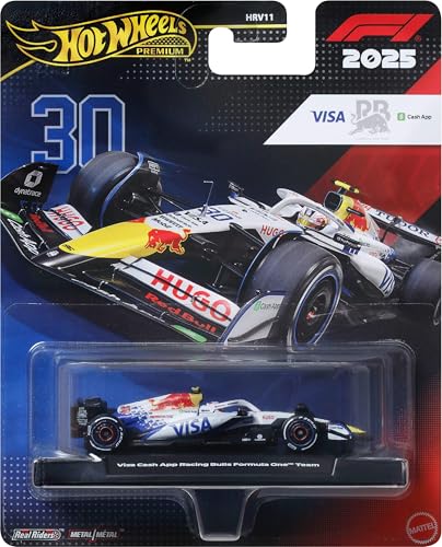 Hot Wheels 1:64 Scale Premium Die-Cast Formula 1 Collectible Toy Race Car with Real Riders Tires & Metal/Metal Body & Chassis - image 1