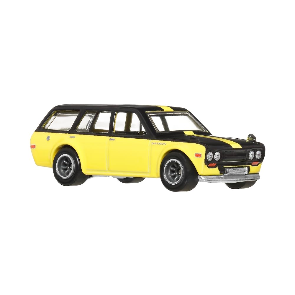 Hot Wheels 1:64 Boulevard 2025 B – Datsun 510 Wagon – Yellow Black Two Tone - image 7