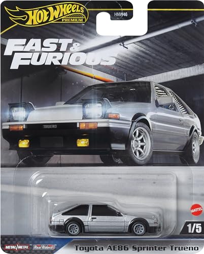 Hot Wheels Toy Car, Premium Fast & Furious 1:64 Scale Die-Cast Toyota AE86 Sprinter Trueno for Collectors, Inspired by Fast Movie Franchise - image 14