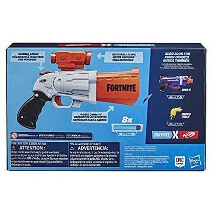 Nerf Fortnite SR Blaster - 4-Dart Hammer Action - Includes Removable Scope and 8 Official Nerf Elite Darts - for Youth, Teens, Adults - image 22