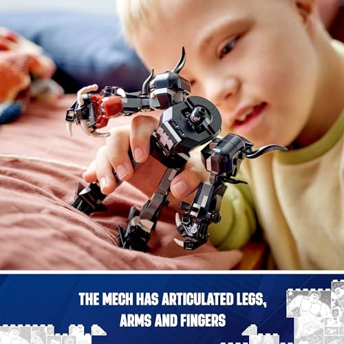 LEGO Marvel Venom Mech Armor vs. Miles Morales, Posable Action for Kids, Marvel Building Set with Minifigures, Travel Toy, Super Hero Battle Gift for Boys and Girls Aged 6 and Up, 76276 - image 10