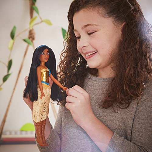 Disney Princess Royal Shimmer Pocahontas Doll, Fashion Doll with Skirt and Accessories, Toy for Kids Ages 3 and Up - image 19