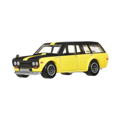 Hot Wheels 1:64 Boulevard 2025 B – Datsun 510 Wagon – Yellow Black Two Tone - image 4