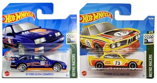 Hot Wheels Retro Racers 10-Pack Die-Cast Vehicles with 1 Sticker, Ages 3+, HKL77-9796 - image 8