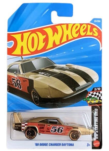 Hot Wheels '69 Dodge Charger Daytona [Gold] Starting Grid 2/10, 23/250, 1:64 Scale Diecast Toy Vehicle - image 1
