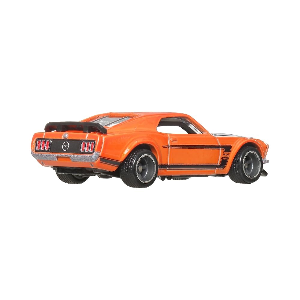 Hot Wheels JBL20 Boulevard '69 Ford Mustang Boss 302 Vehicle Toy Minicar 3 Years Old Orange - image 10