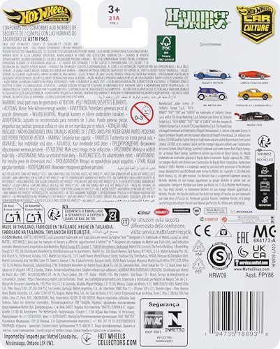 Hot Wheels Premium Car Culture Collectible Toy Car, 1:64 Scale Die-Cast '86 MG Metro 6R4, Hammer Drop Vehicle with Real Riders Tires - image 16