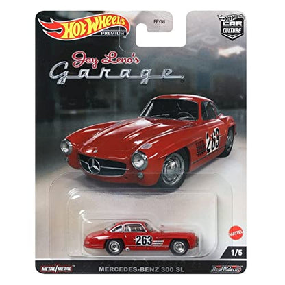 Hot Wheels Car Culture 2022 Jay Leno’s Garage Complete 5‑Pack (FPY86‑957N) | Mercedes‑Benz 300 SL, McLaren F1, ’66 Corvair Yenko Stinger, Lamborghini Countach & Jay Leno Tank Car | 1:64 Die‑Cast - image 10