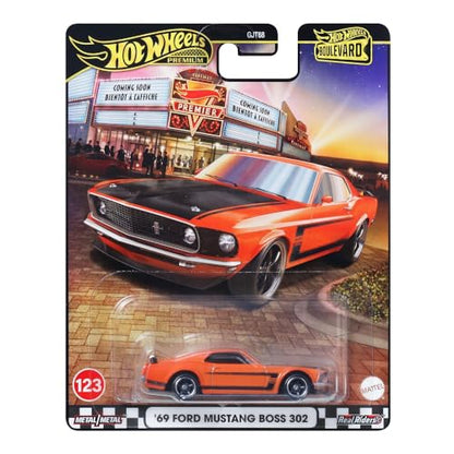 Hot Wheels JBL20 Boulevard '69 Ford Mustang Boss 302 Vehicle Toy Minicar 3 Years Old Orange - image 20