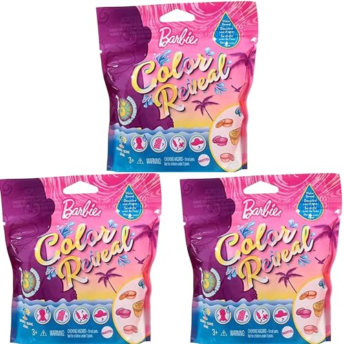Barbie Color Reveal Baby Doll Sand & Sun Series (Bundle of 3) | 5 Surprise Reveals per Doll, Floatable Fruit Case & Accessories, Ages 3–9 - image 2