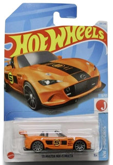 Hot Wheels 1:64 Scale Mazda MX-5 Miata Orange, HW J-Imports 3/10, 15 Car - image 1