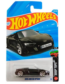 Hot Wheels 2019 Audi R8 Spyder [Black] Drop Tops 4/5, 130/250, 1:64 Scale Diecast Toy Vehicle - image 1