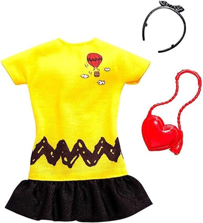 Barbie Fashion Peanuts Character Outfit Set – Bundle of 4 Clothing Packs with Accessories | Fits Most Dolls | Snoopy & Friends Themed Wardrobe | Ages 3+ - image 17