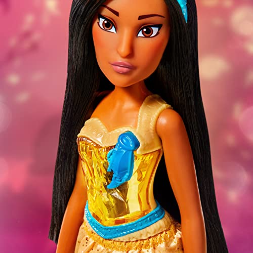Disney Princess Royal Shimmer Pocahontas Doll, Fashion Doll with Skirt and Accessories, Toy for Kids Ages 3 and Up - image 10